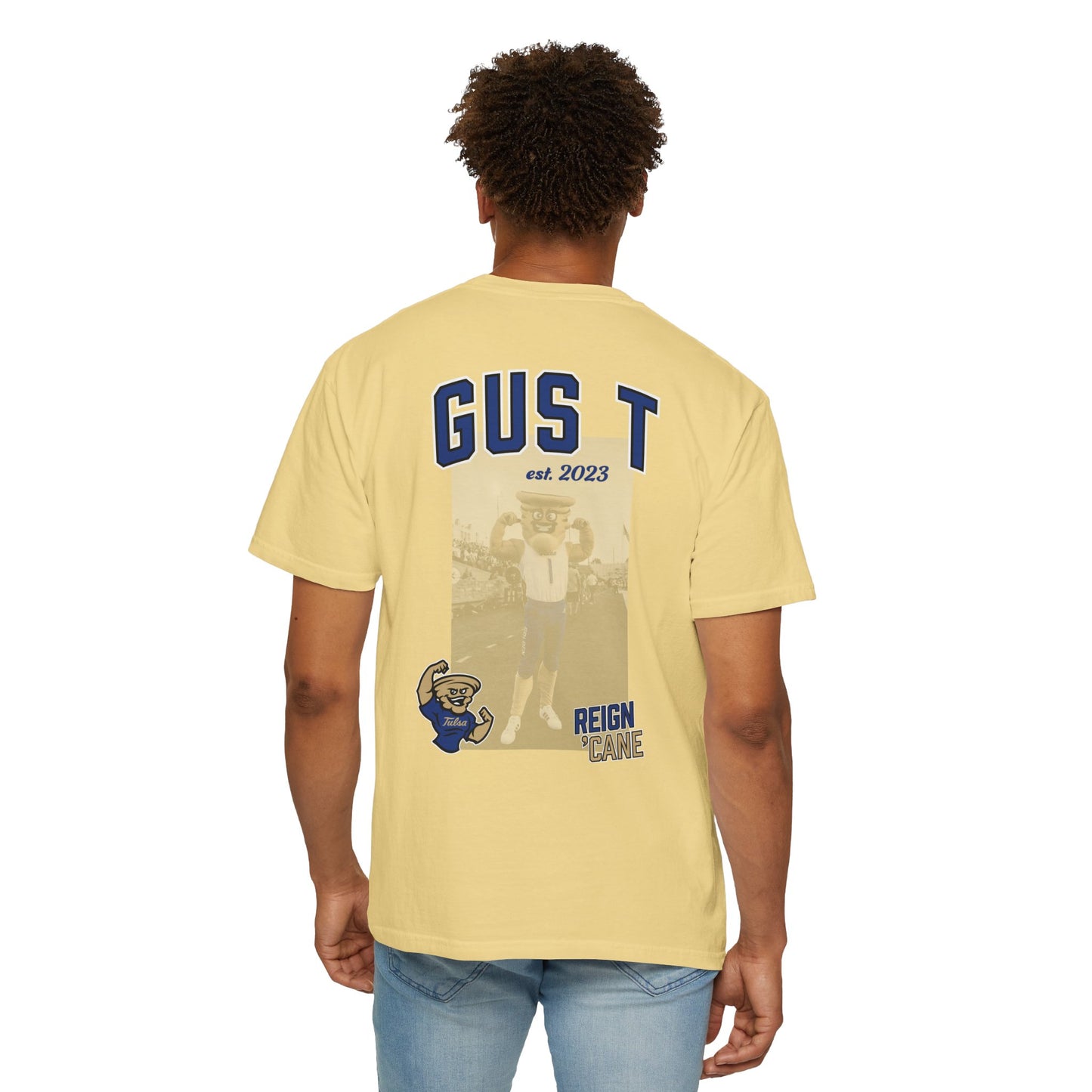 Back Design: Est. 2023 Gus T Mascot T-shirt