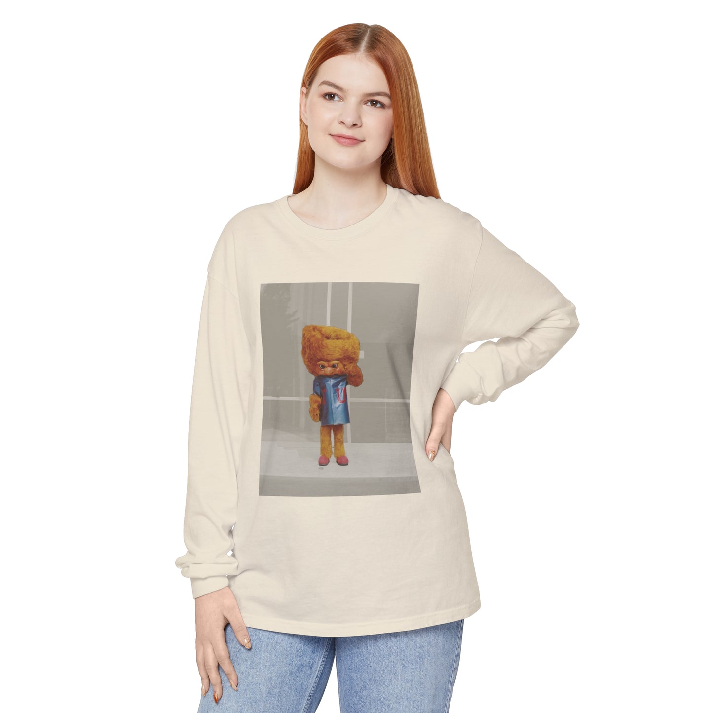 Vintage Huffy Mascot Pic Long Sleeve T-Shirt