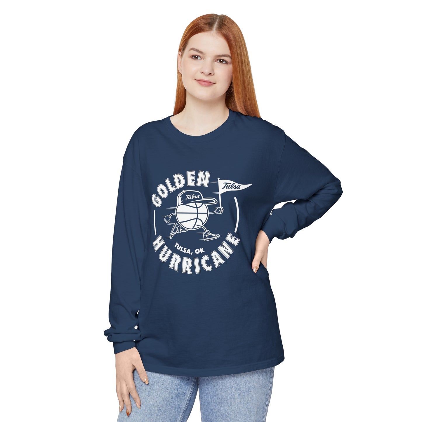 Golden Hurricane Basketball Long Sleeve T-Shirt