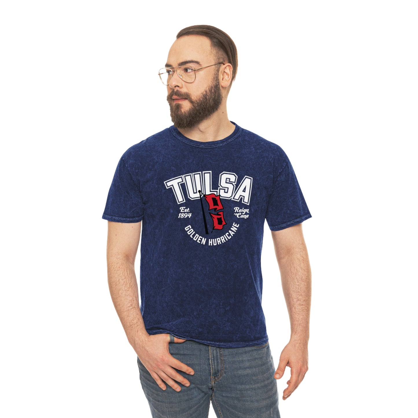 Tulsa Flags Vintage Mineral Wash T-Shirt