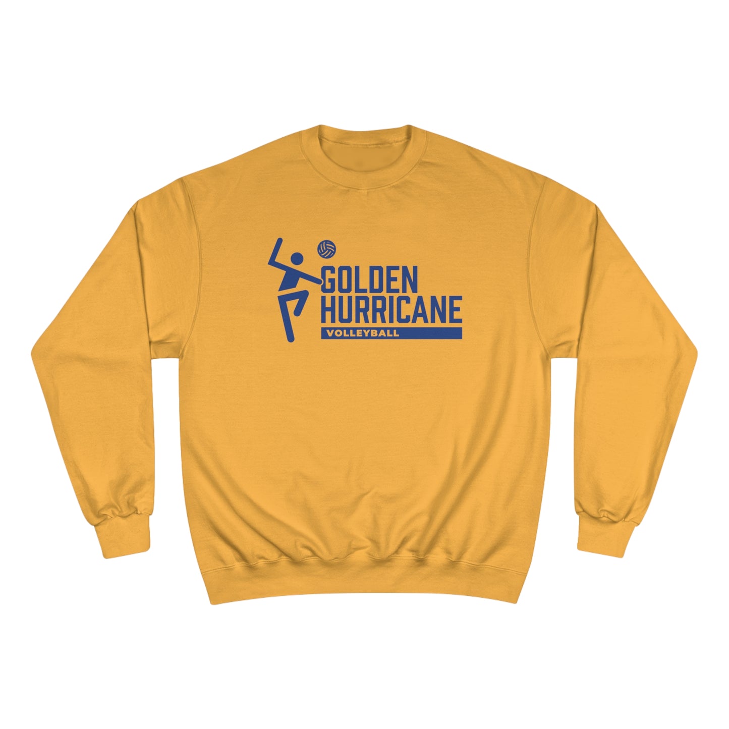 Volleyball Player Golden Hurricane Crewneck