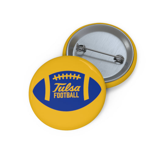 Tulsa Football Simple Pin Button