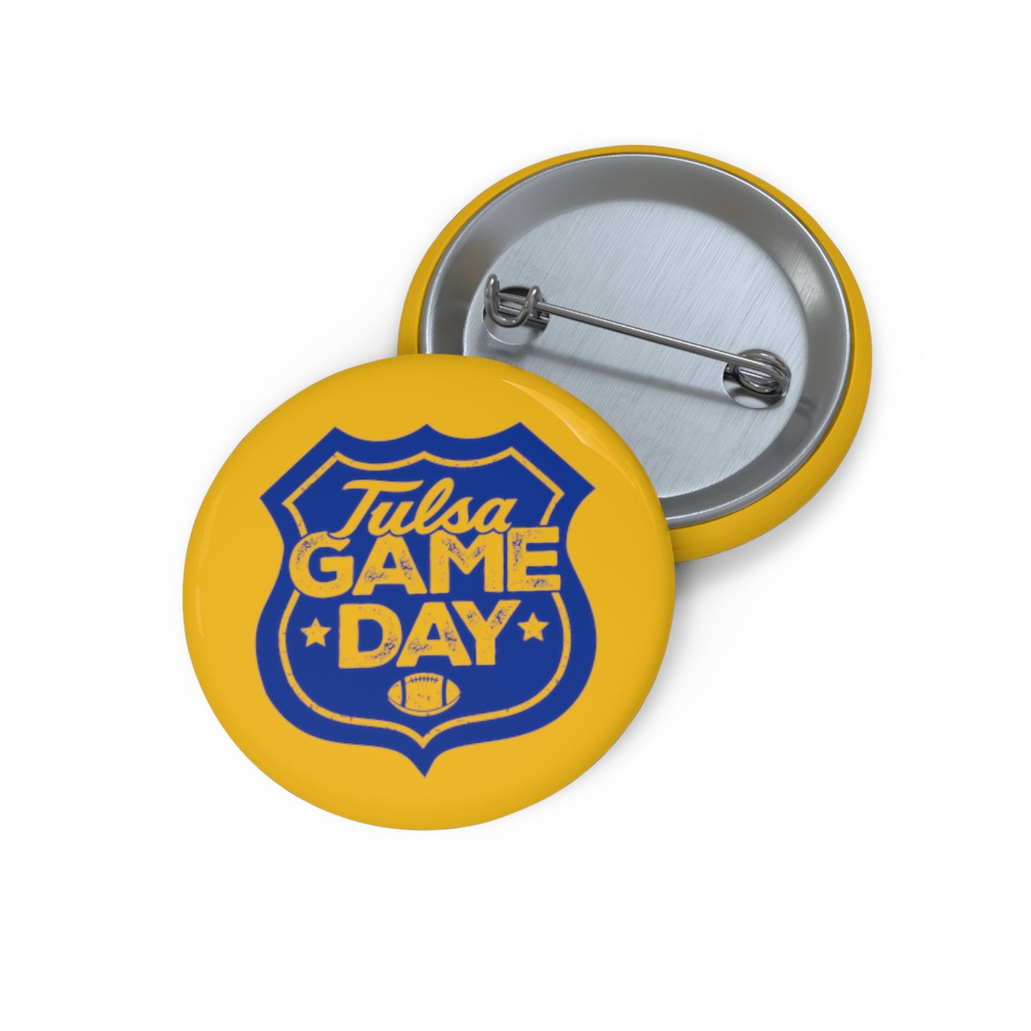 Tulsa Game Day Pin Button