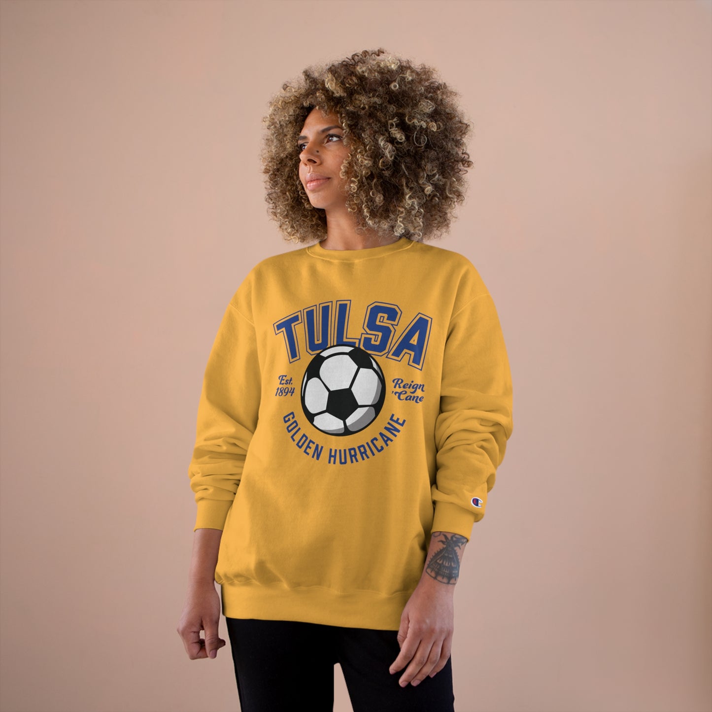 Tulsa Soccer Ball Vintage Crewneck