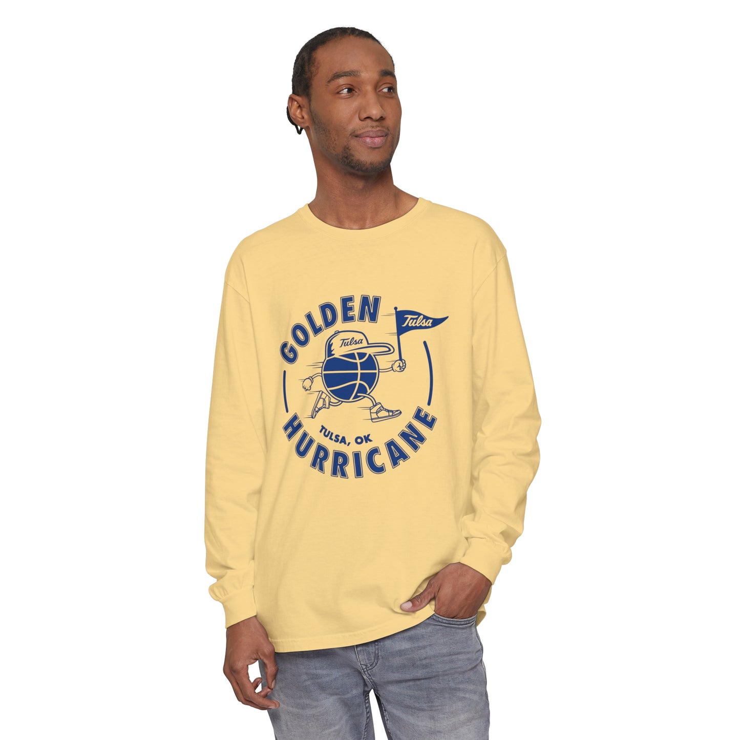 Golden Hurricane Basketball Long Sleeve T-Shirt