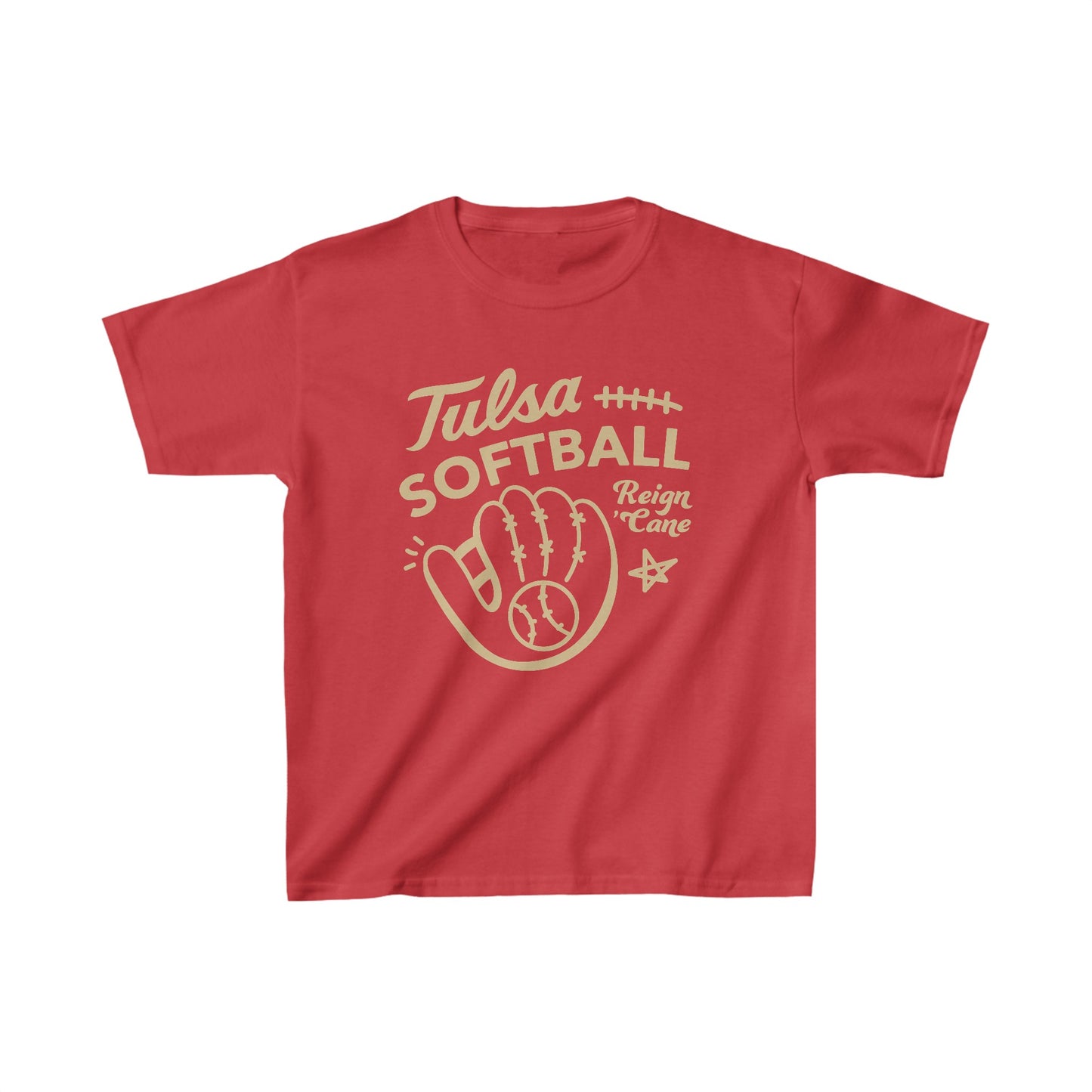 Tulsa Softball Glove Kids T-Shirt