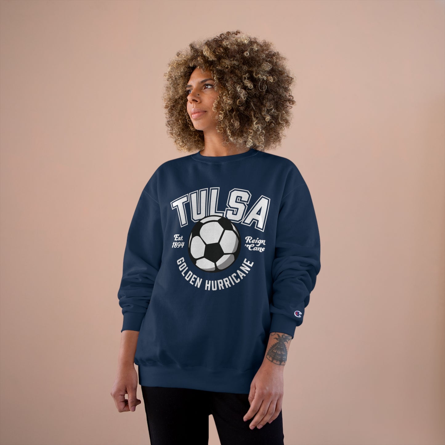 Tulsa Soccer Ball Vintage Crewneck