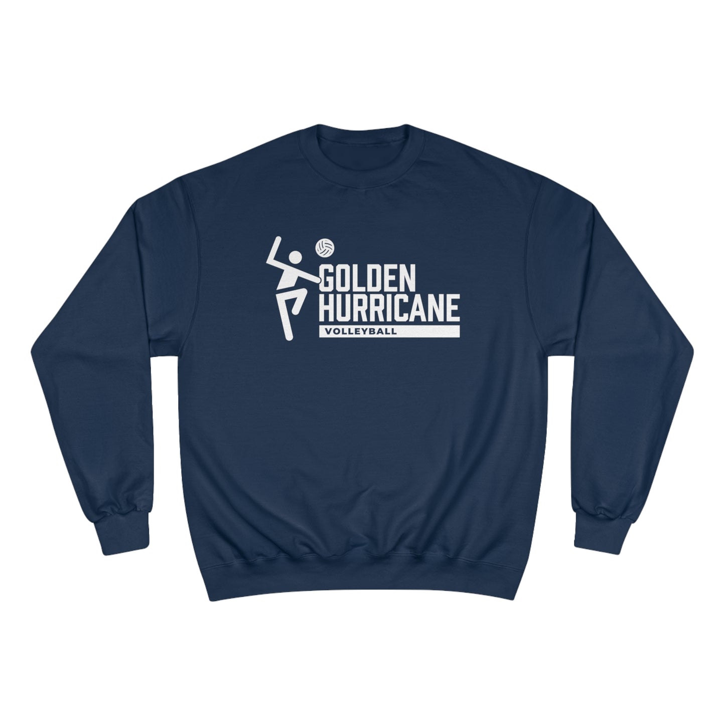 Volleyball Player Golden Hurricane Crewneck