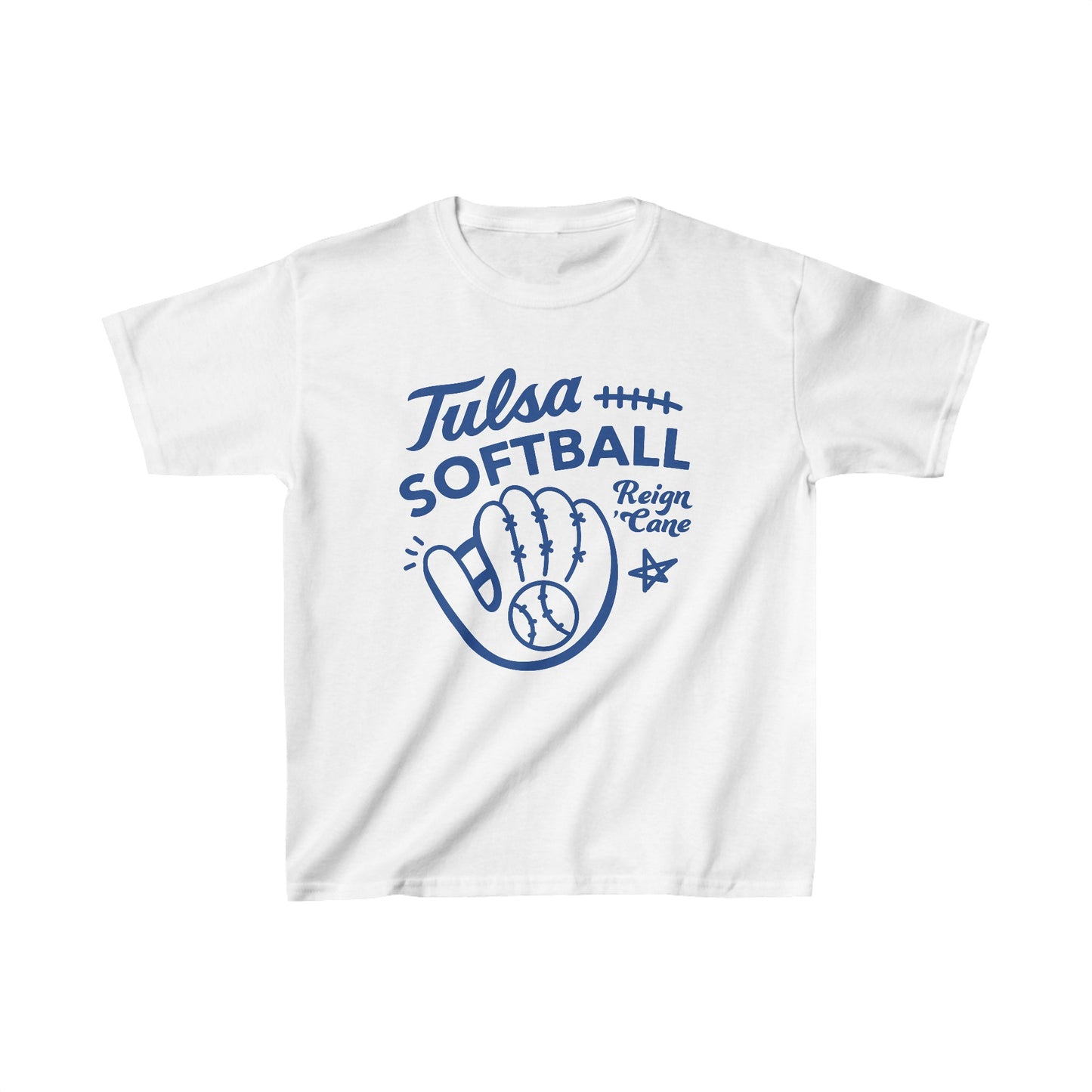 Tulsa Softball Glove Kids T-Shirt