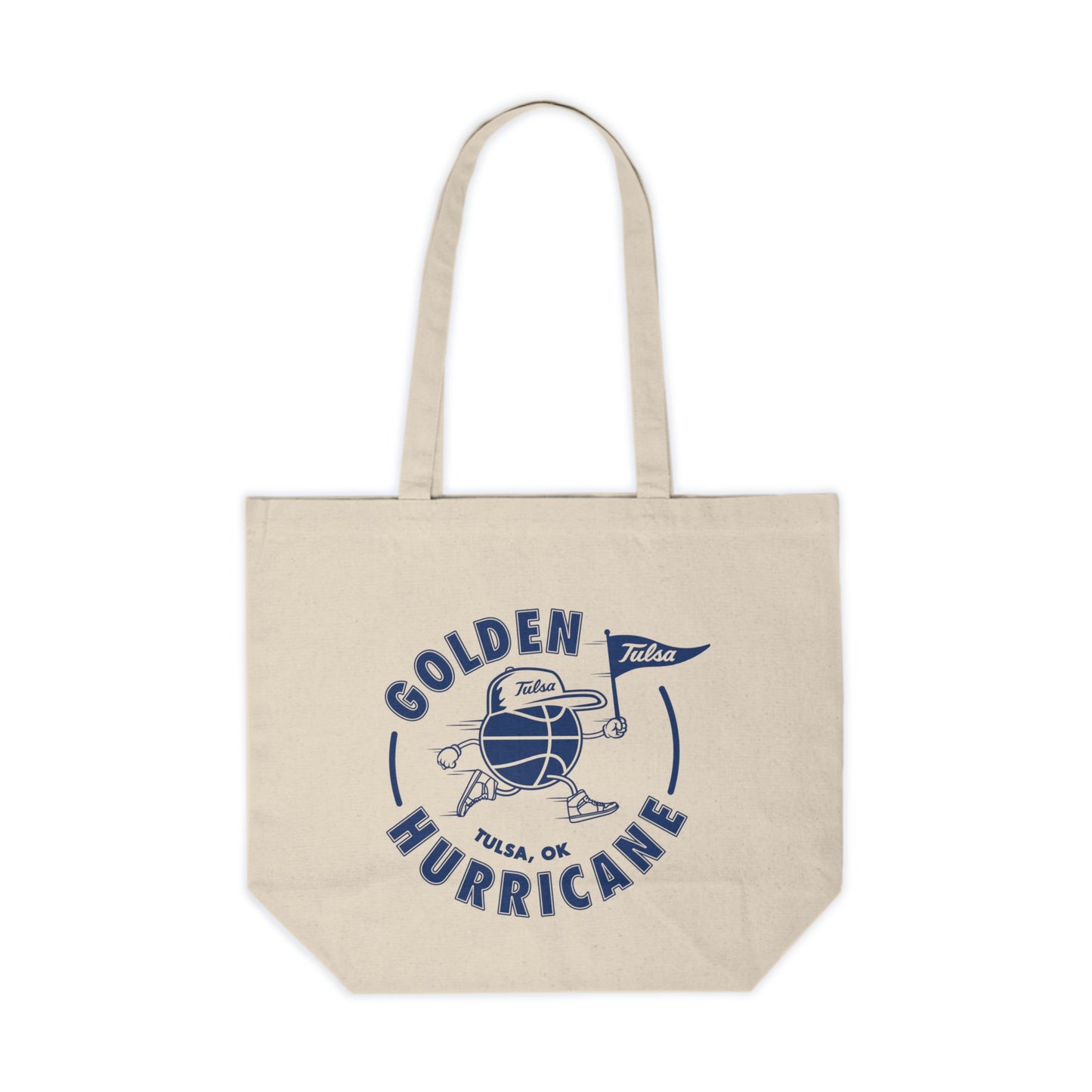 Golden Hurricane Basketball Canvas Shopping Tote