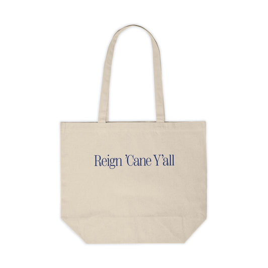 Reign 'Cane Y'all Canvas Shopping Tote