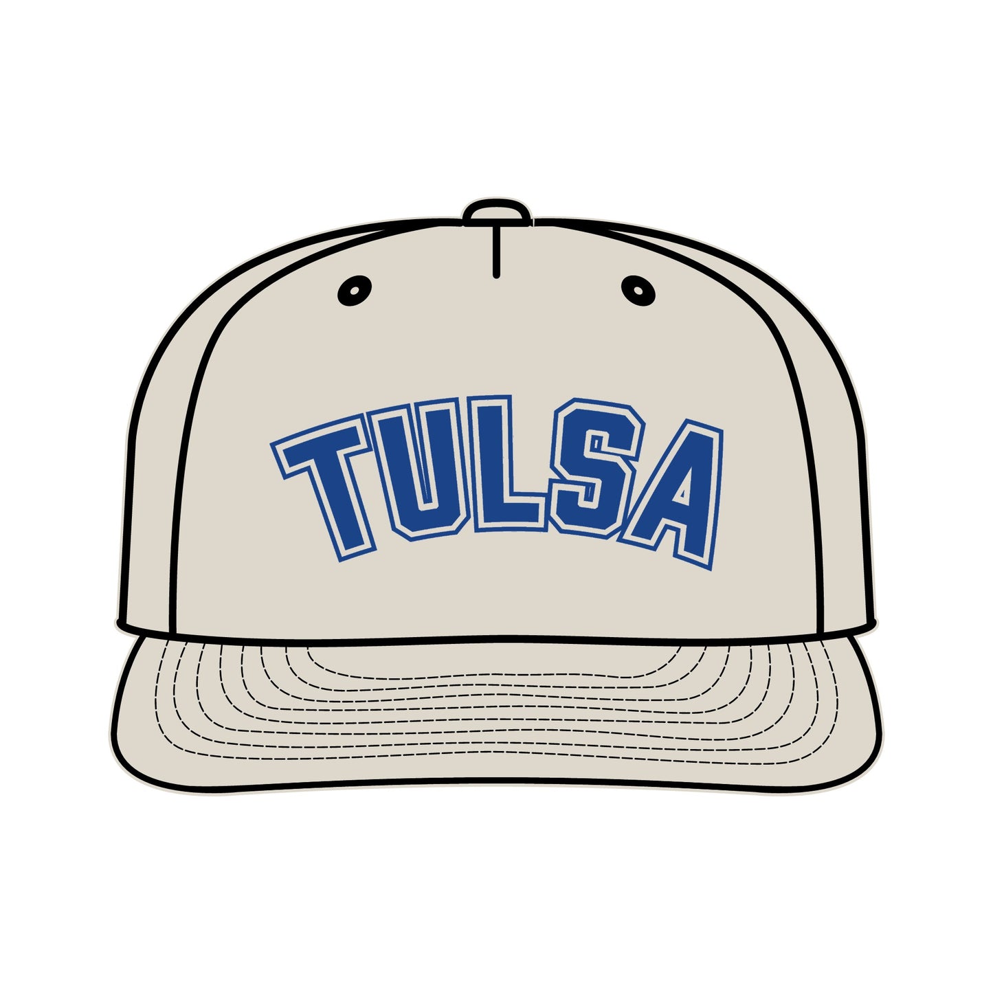 Tulsa College Letters Surf Cap