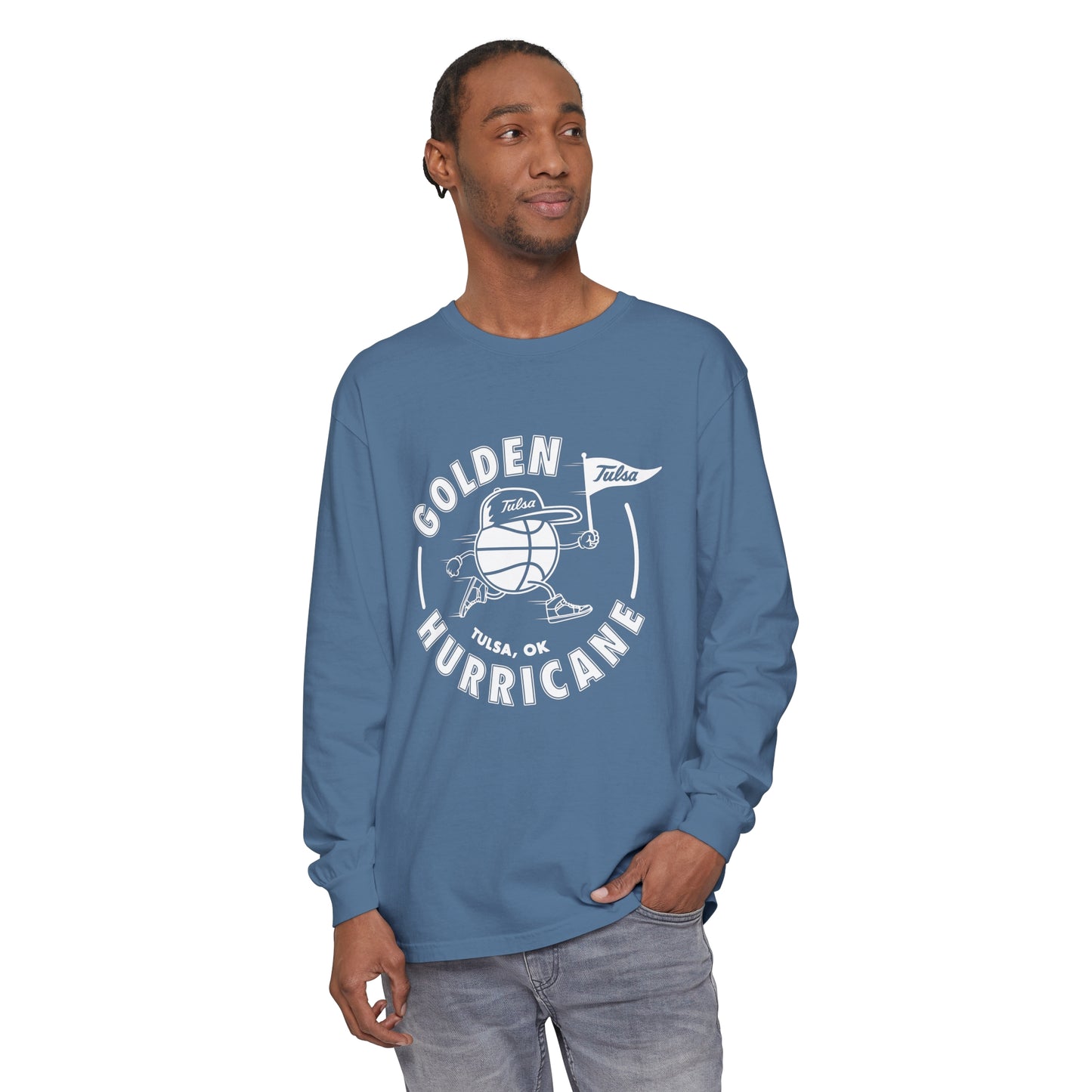 Golden Hurricane Basketball Long Sleeve T-Shirt