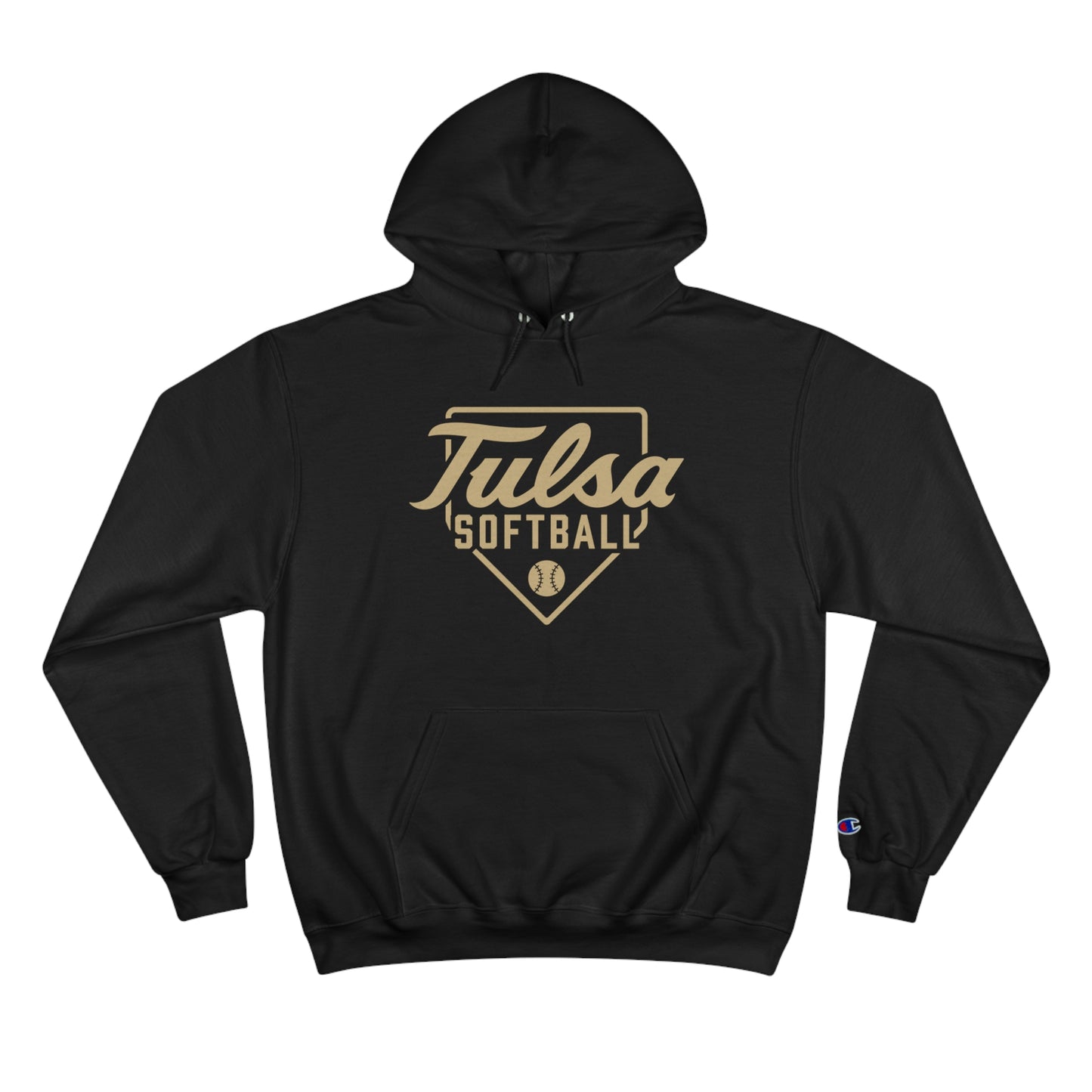 Tulsa Softball Home Plate Hoodie