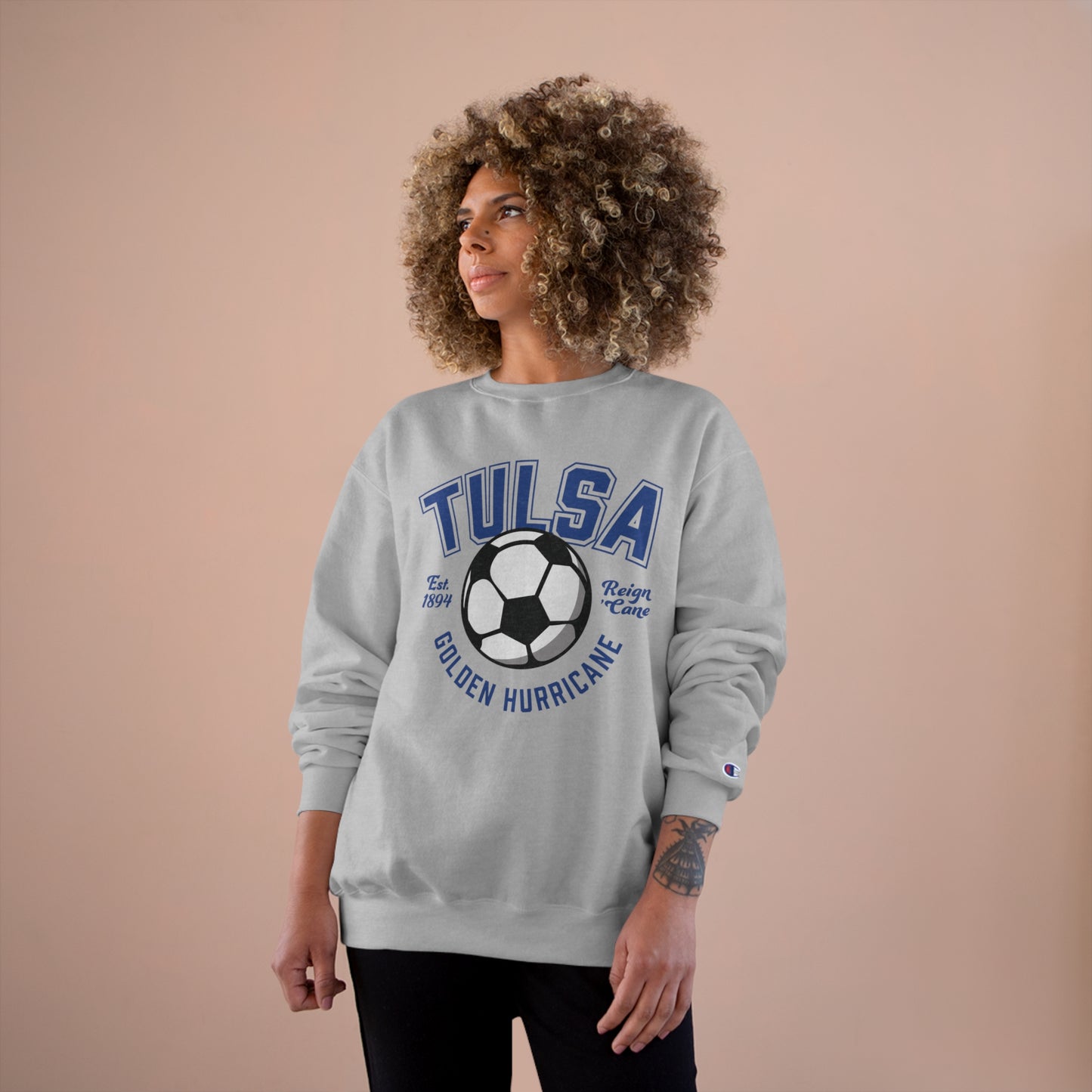 Tulsa Soccer Ball Vintage Crewneck