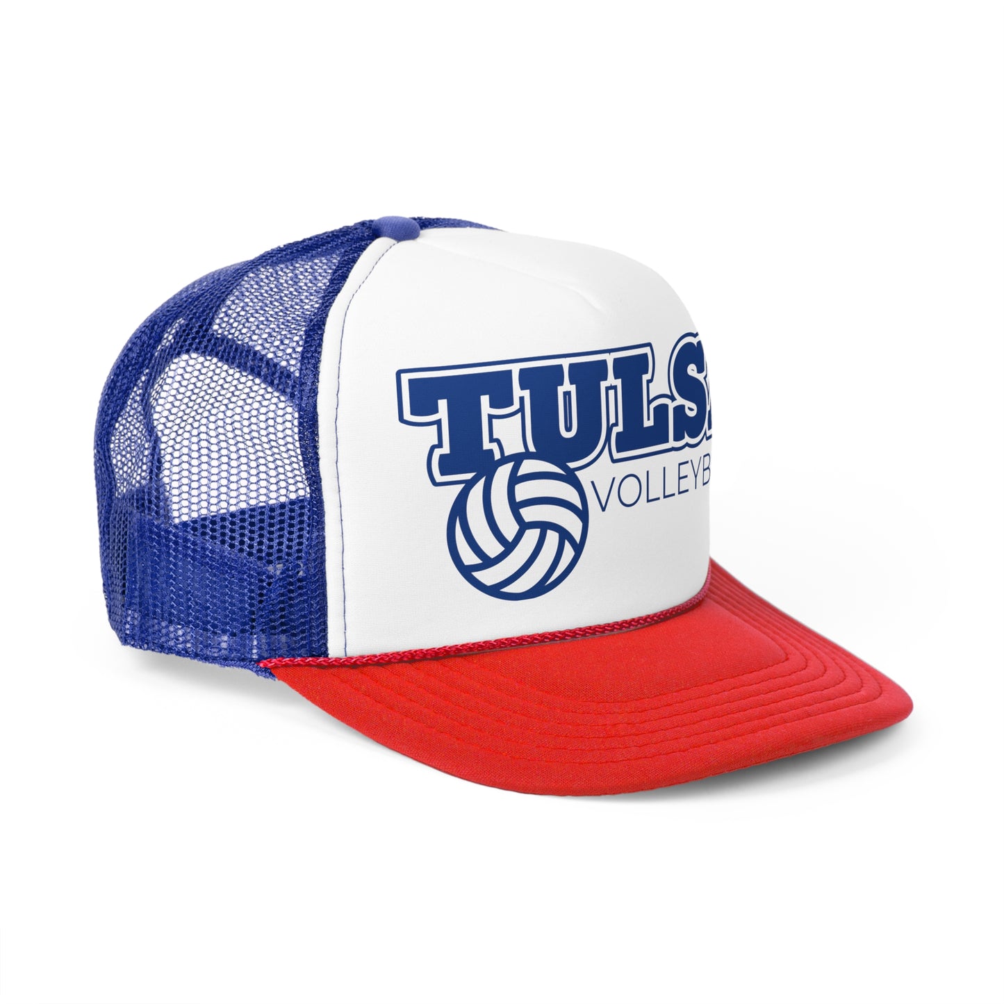 Tulsa Volleyball Retro Text  Trucker Cap