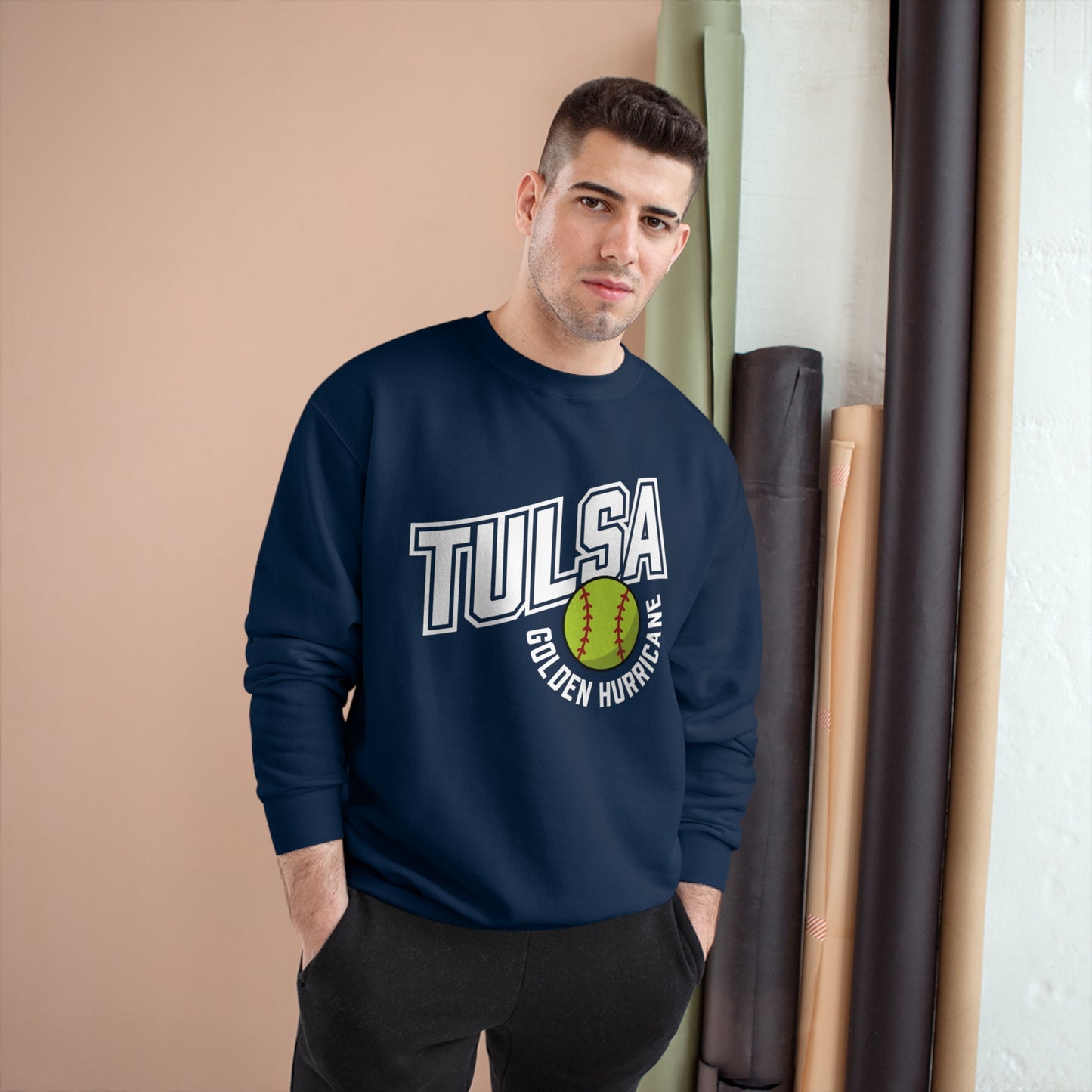 Tulsa Softball Ball Crewneck