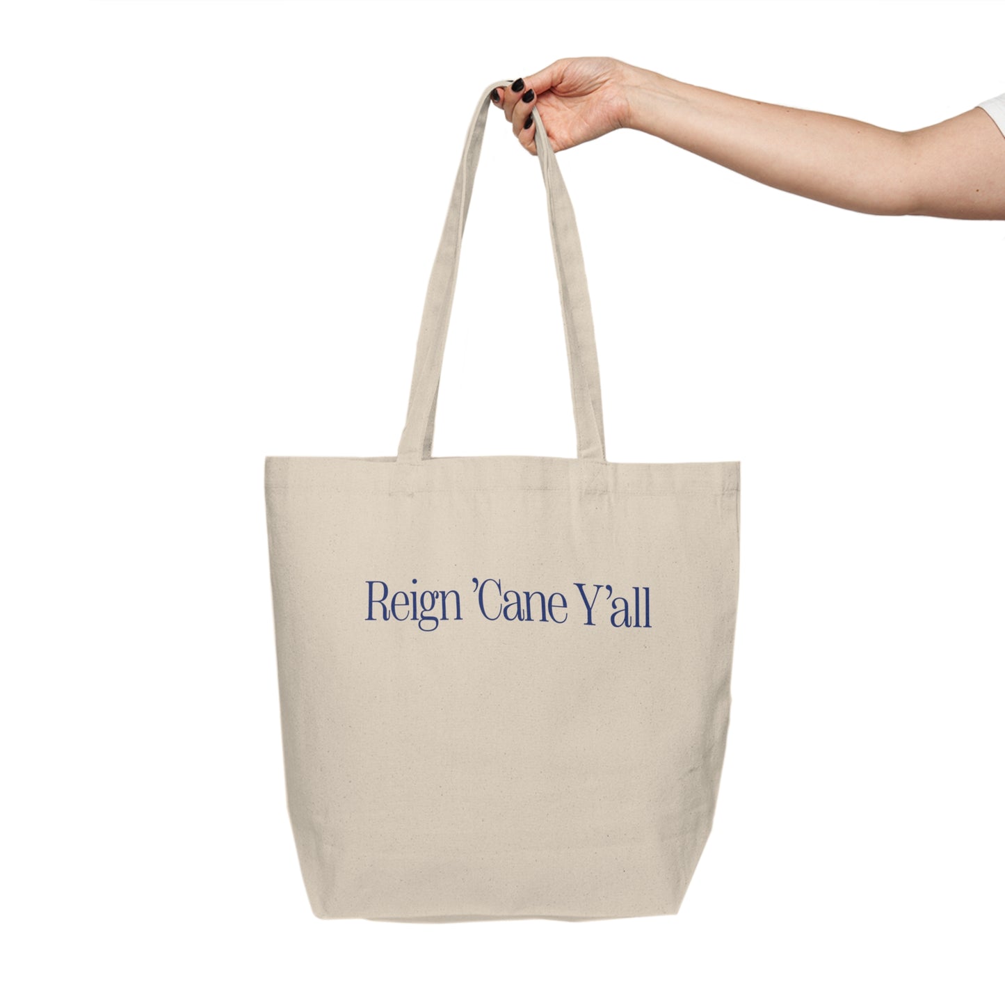 Reign 'Cane Y'all Canvas Shopping Tote