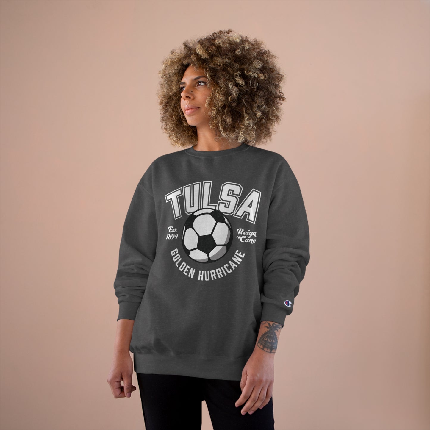 Tulsa Soccer Ball Vintage Crewneck