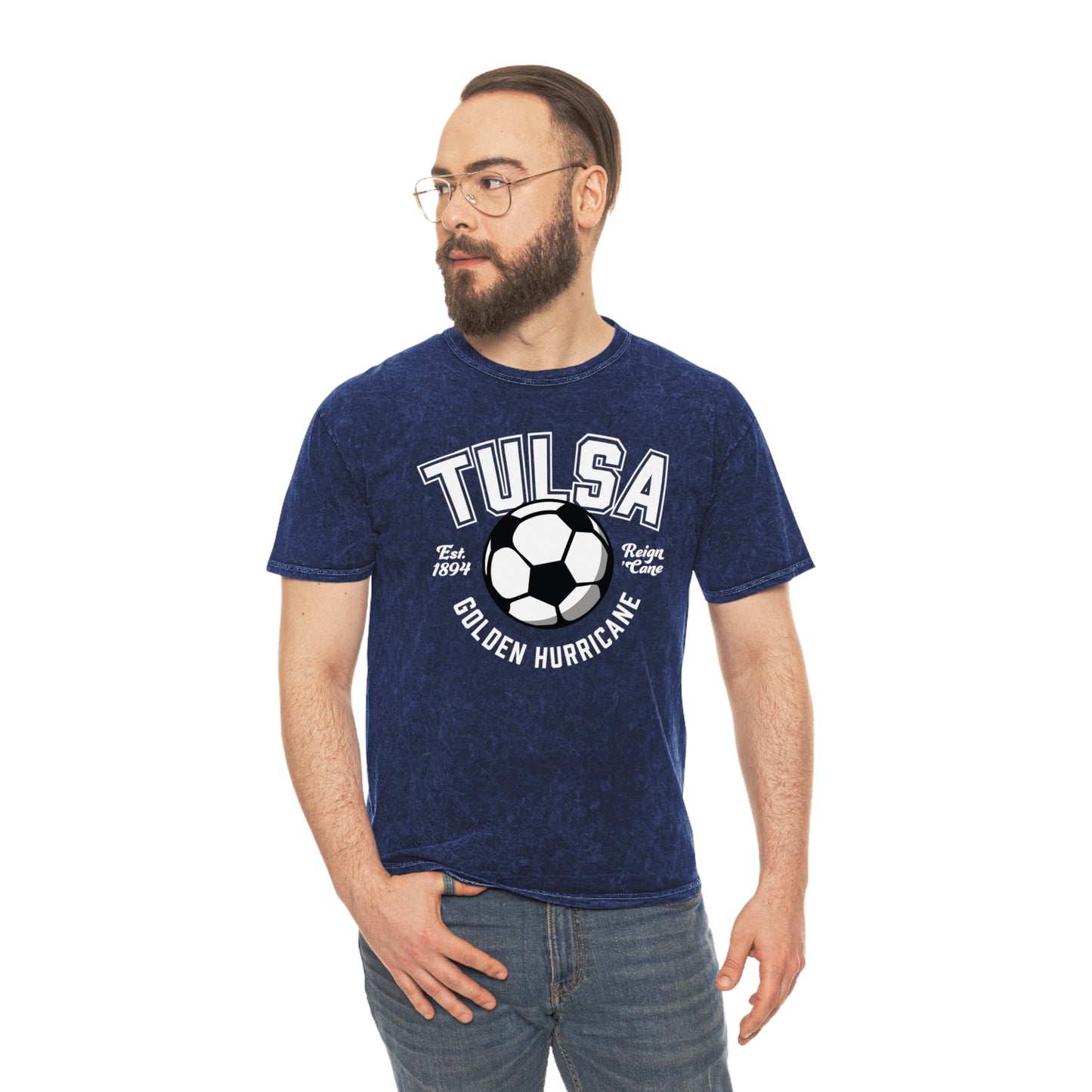 Tulsa Soccer Ball Vintage Mineral Wash T-Shirt