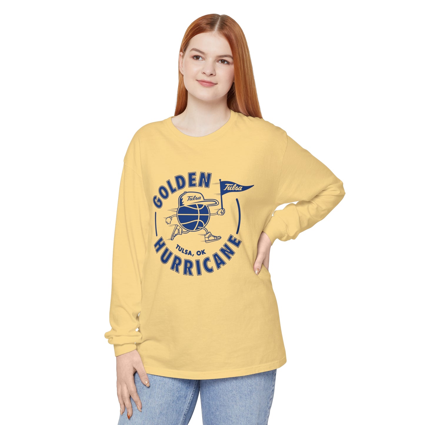 Golden Hurricane Basketball Long Sleeve T-Shirt