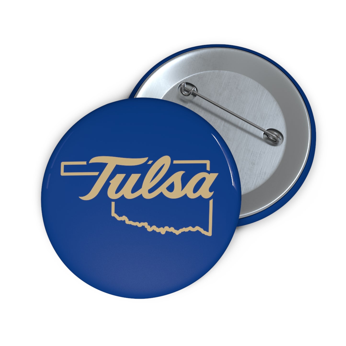 Tulsa Oklahoma Pin Button