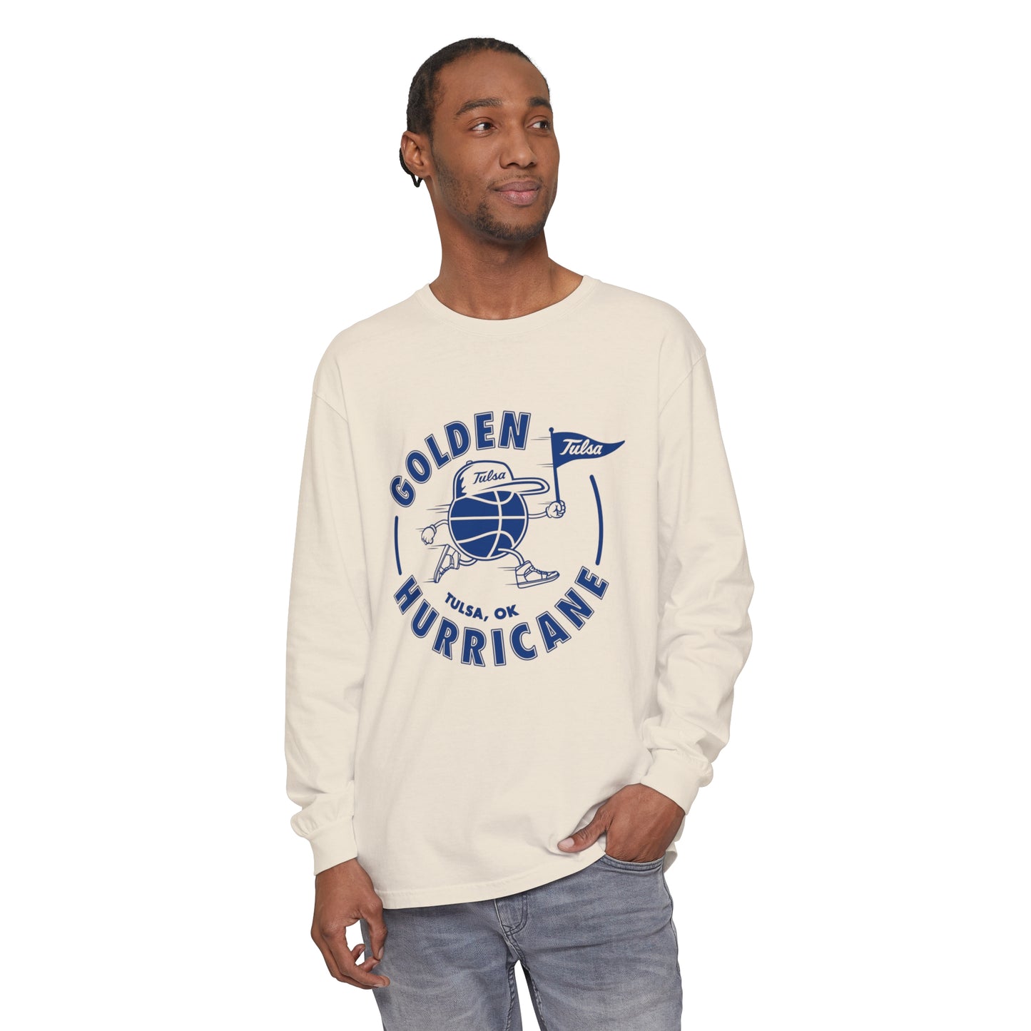 Golden Hurricane Basketball Long Sleeve T-Shirt