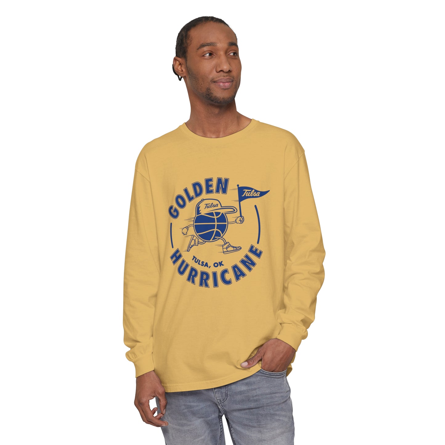 Golden Hurricane Basketball Long Sleeve T-Shirt