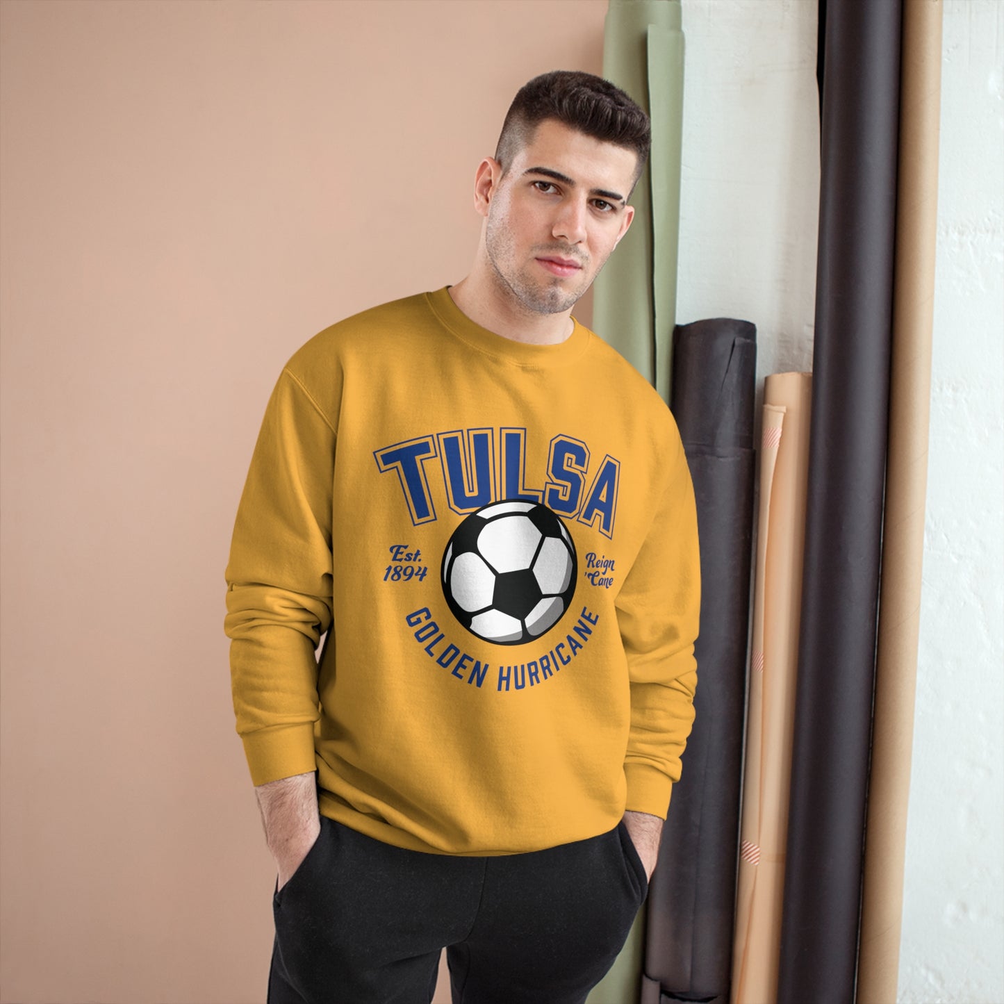 Tulsa Soccer Ball Vintage Crewneck