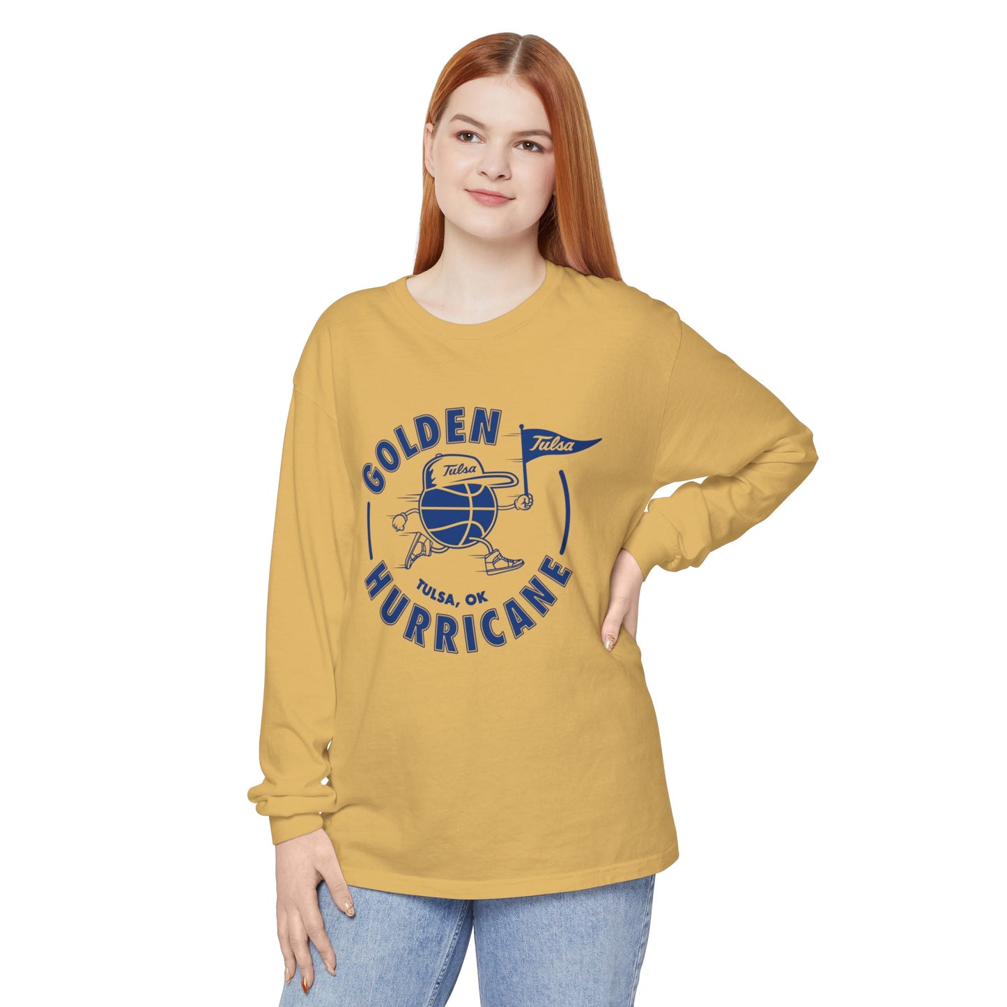 Golden Hurricane Basketball Long Sleeve T-Shirt