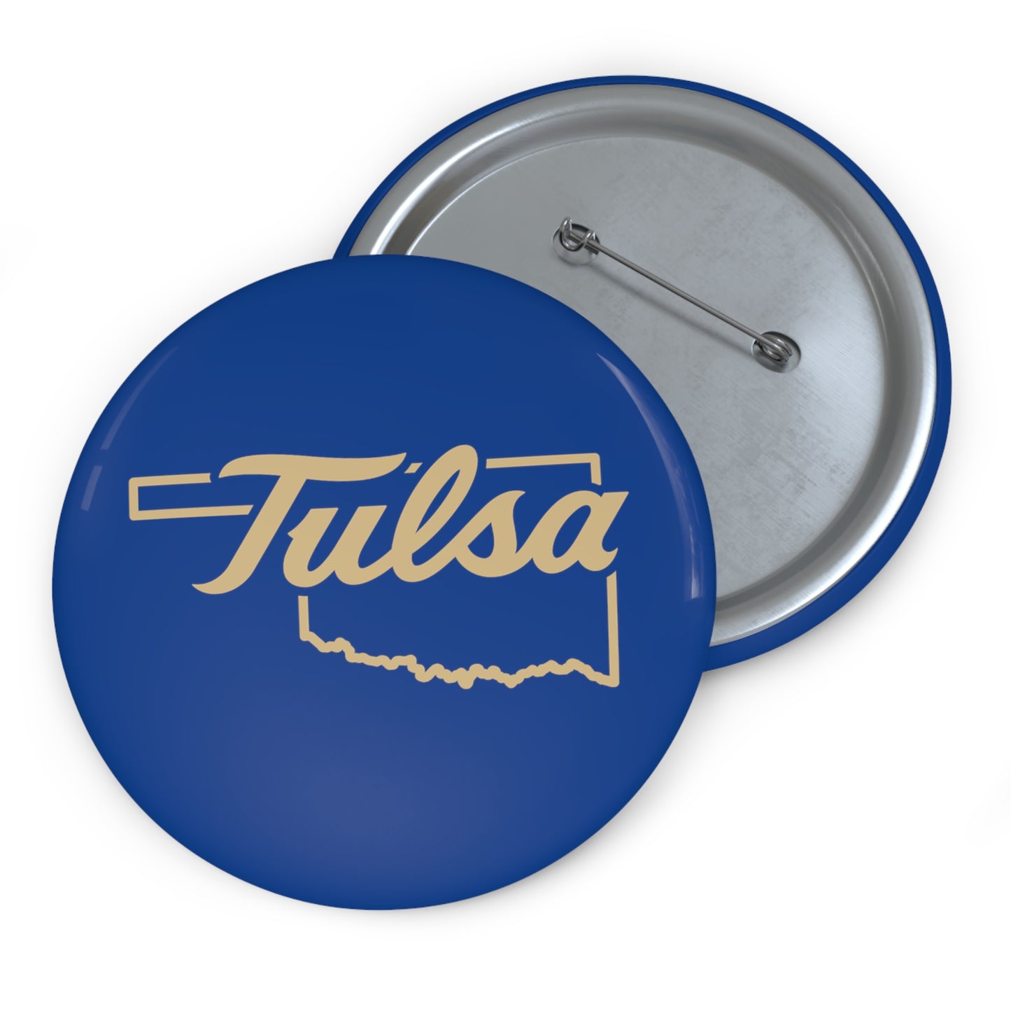 Tulsa Oklahoma Pin Button