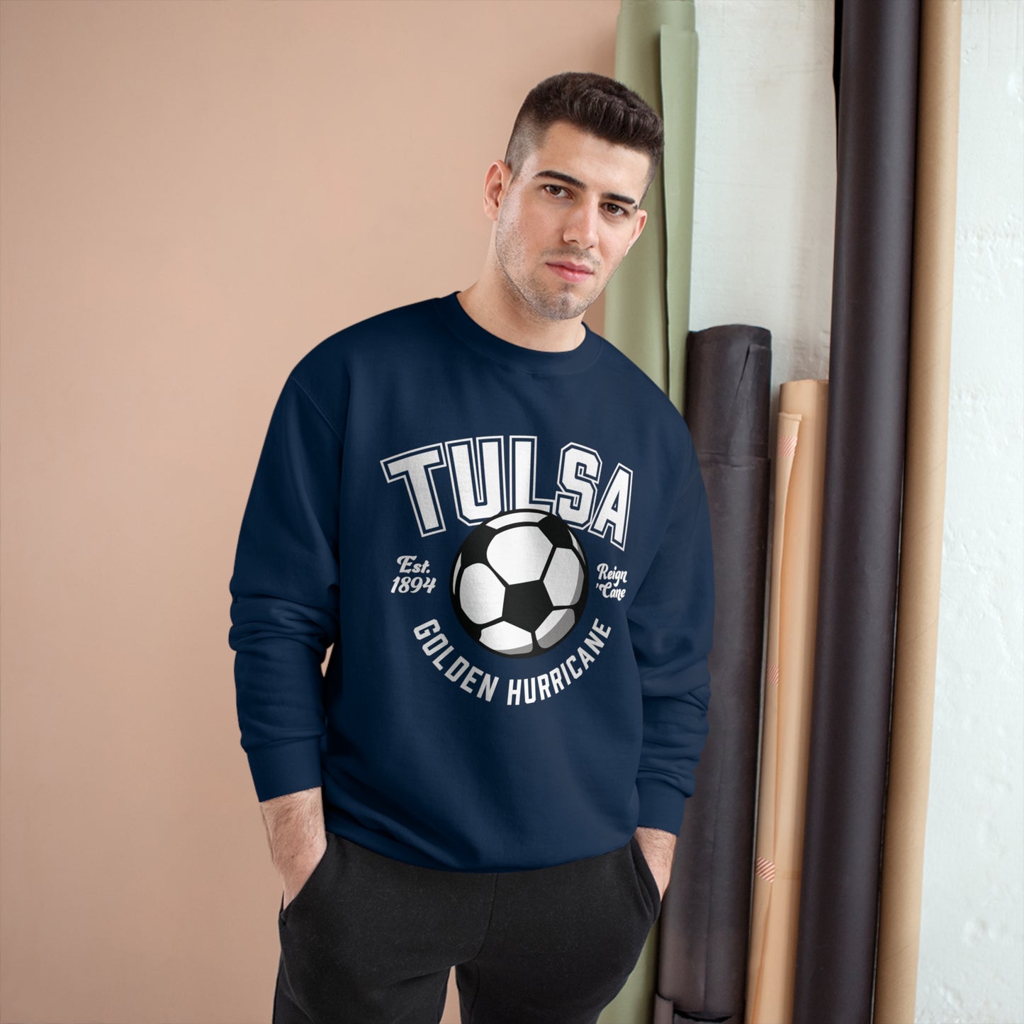 Tulsa Soccer Ball Vintage Crewneck