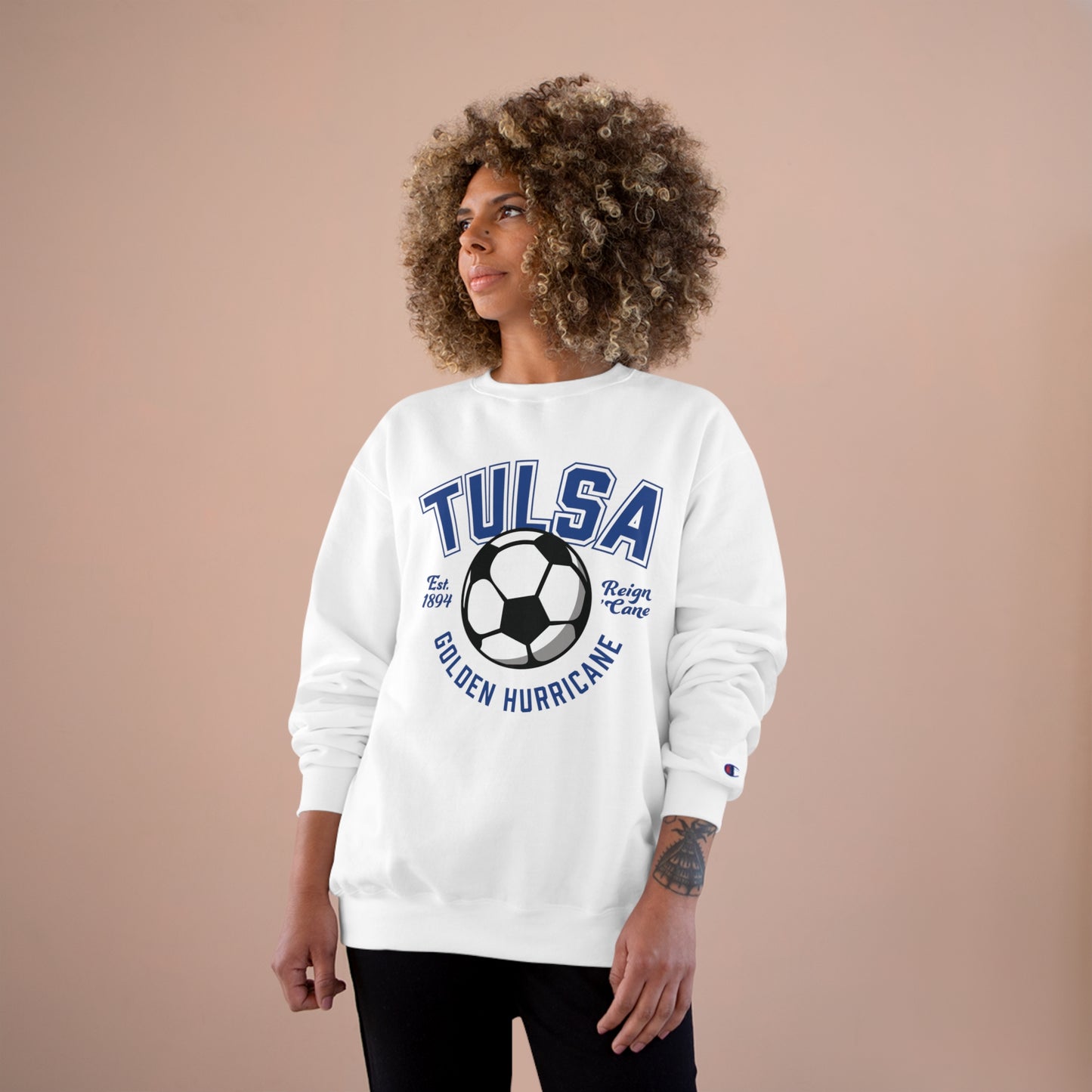 Tulsa Soccer Ball Vintage Crewneck