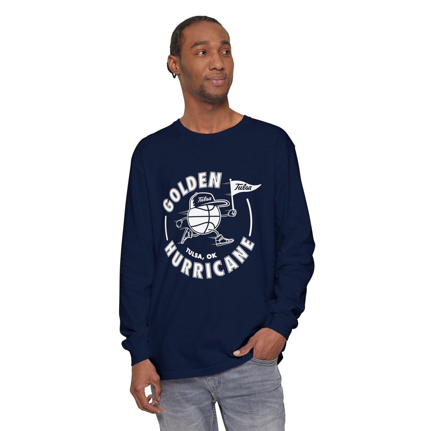 Golden Hurricane Basketball Long Sleeve T-Shirt